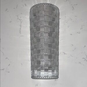 Tiffany & Co. Basketweave Glass Vase